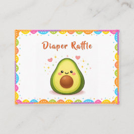 Taco over een baby luier raffle visitekaartje