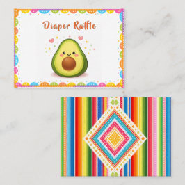 Taco over een baby luier raffle visitekaartje