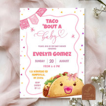Taco Over Een Baby Meisje Mexicaans Feest Baby Sho