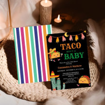 Taco over een baby Mexicaans Baby shower