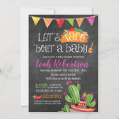 Taco over een Baby - Schoolbord Baby Shower Kaart (Voorkant)
