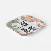 Taco over een baby shower, Baby shower uitnodigen, Papieren Bordje (Gebogen)