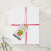 Taco over een baby shower cactus cadeaulabel (Met Touw)