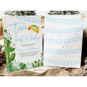 Taco Over Een Baby shower Nodigt Jongen uit Kaart