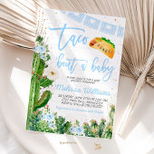 Taco Over Een Baby shower Nodigt Jongen uit Kaart