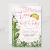 Taco Over Een Baby shower Nodigt Meisje uit Kaart (Voorkant)
