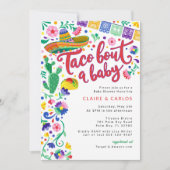 Taco 'Over een Baby shower Uitnodiging - Levendige (Voorkant)