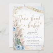 Taco Over Een Baby Shower Uitnodigingen Boho Jonge (Voorkant)