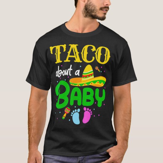 Taco over een Baby T-shirt (Voorkant)