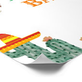 Taco Over een Baby Taco Bar Baby shower Tafelbord Poster (Hoek)