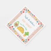 Taco over een baby! Taco over welkomstbaby shower Servet (Hoek)