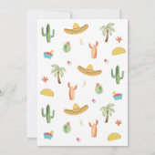 Taco Over een Baby Uitnodiging (Achterkant)