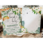 Taco 'Over een Baby uitnodiging Fiesta Baby shower