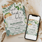 Taco 'Over een Baby uitnodiging Fiesta Baby shower