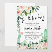 Taco over een baby-uitnodiging voor een babyshower kaart (Voorkant / Achterkant)