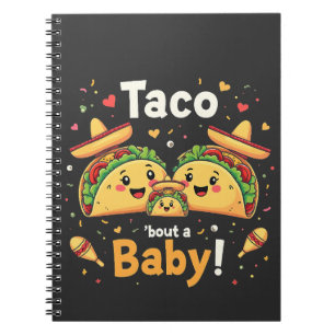 Taco over een Baby zwangerschapsaankondiging Notitieboek