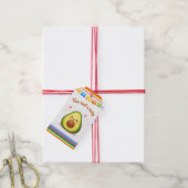 Taco over een babyshower-avocado cadeaulabel (Met Touw)