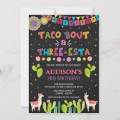 Taco Over een Drie Esta Uitnodiging | Meisje Verja (Voorkant)
