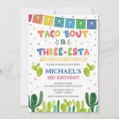 Taco over een driestatenuitnodiging kaart (Voorkant)