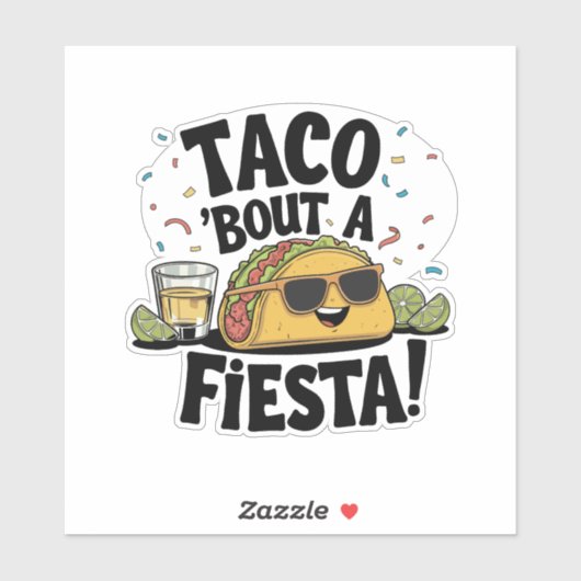Taco 'Over een feest! - Cinco de Mayo Sticker (Vel)