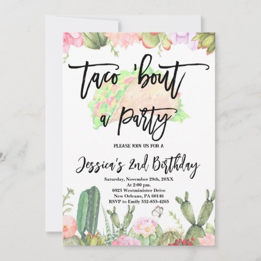 Taco 'Over een feestdag, Taco Verjaardag Kaart (Voorkant)