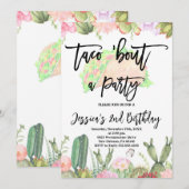 Taco 'Over een feestdag, Taco Verjaardag Kaart (Voorkant / Achterkant)