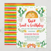 Taco over een feestje Fiesta 30ste verjaardag uitn Kaart (Voorkant / Achterkant)