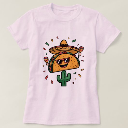 Taco ‘Over een feestje! T-shirt (Design voorkant)
