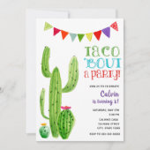 Taco 'over een feestje! Verjaardag uitnodiging (Voorkant)