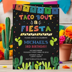 Taco over een fideuitnodiging kaart