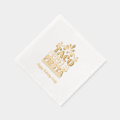 Taco over een Fiesta Gold Folie Verjaardag servett Folie Servetten (Rechts)