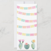 Taco over een Fiesta Mexicaan op een verjaardagsfe Kaart (Achterkant)