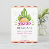 Taco 'Over een geslacht onthullen Fiesta hij of zi Kaart (Staand voorkant)