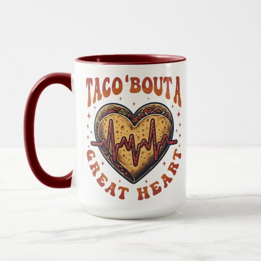 Taco over een geweldig hart Cinco De Mayo verpleeg Mok (Links)
