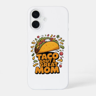 Taco Over Een Geweldige Moeder Grappige Taco Woord iPhone 16 Hoesje