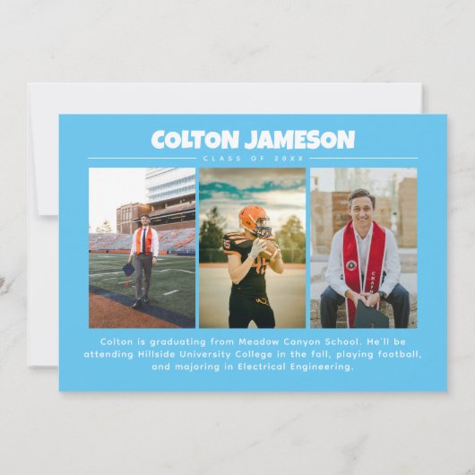 Taco over een geweldige toekomst Afstuderen Aankon Aankondiging (Achterkant)