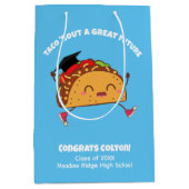 Taco over een geweldige toekomst Afstuderen gesche Medium Cadeauzakje (Voorkant)