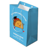 Taco over een geweldige toekomst Afstuderen gesche Medium Cadeauzakje (Achterkant Gekanteld)