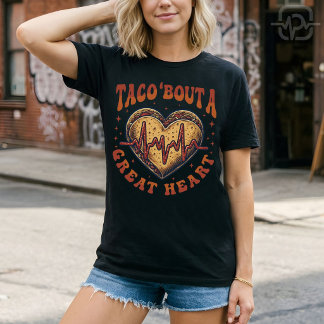 Taco Over Een Groot Hart Cinco De Mayo Verpleegste T-shirt