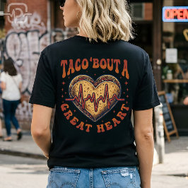 Taco Over Een Groot Hart Cinco De Mayo Verpleegste T-shirt