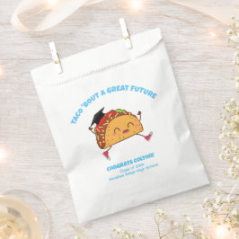 Taco over een groot toekomstig afstudeerfeest bedankzakje