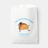 Taco over een groot toekomstig afstudeerfeest bedankzakje (Voorkant)