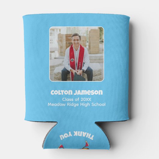 Taco Over een groot toekomstig Fiesta afstudeerfee Blikjeskoeler (Achterkant)