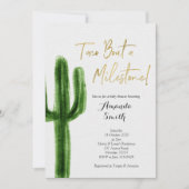 Taco over een mijlpaal Cactus Baby shower Kaart (Voorkant)
