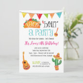 Taco over een partij kaart (Staand voorkant)