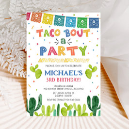Taco over een partijuitnodiging kaart