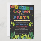 Taco over een partijuitnodiging kaart (Voorkant)