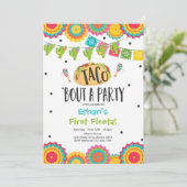 Taco 'Over een Party Boy Eerste Fiesta Verjaardag Kaart (Staand voorkant)