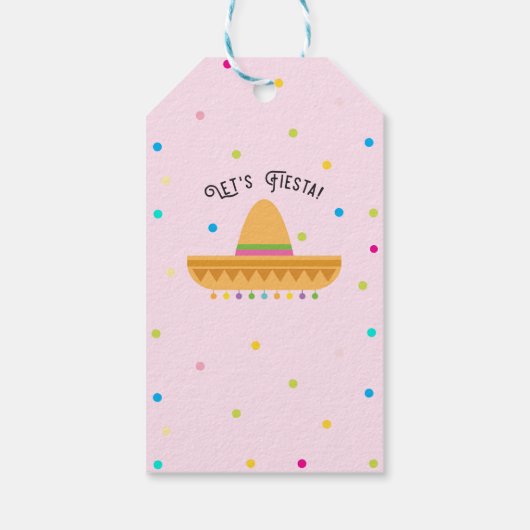 Taco "Over een Party Favor Labels Cadeaulabel (Achterkant)