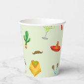 Taco over een toekomst' Mexicaanse afstudeerfeest Papieren Bekers (Achterkant)